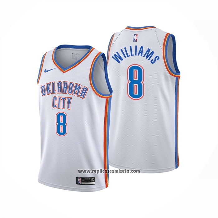 Camiseta Oklahoma City Thunder Jalen Williams #8 Association Blanco
